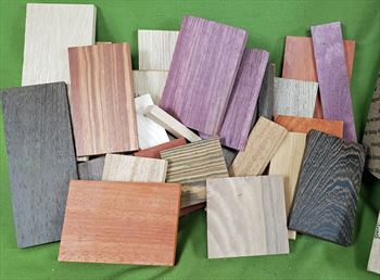 Wood Craft Pack - Exotic Small Wood Pieces - 1/2" thick -  #927  $44.99